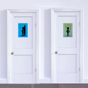 Placas personalizadas para baños