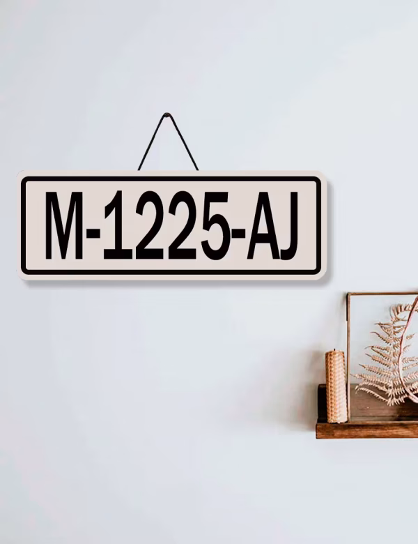 Matrículas personalizadas antigua