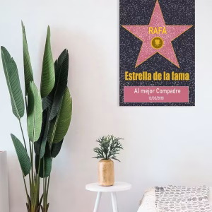 placa estrella de la fama